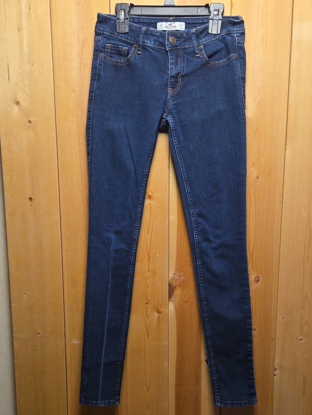 Hollister Women's Deep Indigo Skinny Jeans